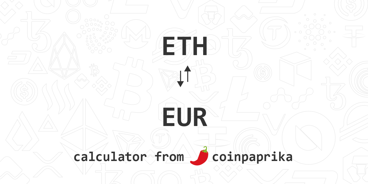 Convert 1 ETH to EUR - Ethereum price in EUR | CoinCodex