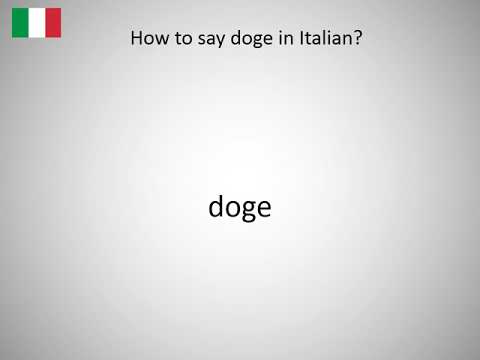 How to pronounce Doge in Italian | cryptolog.fun