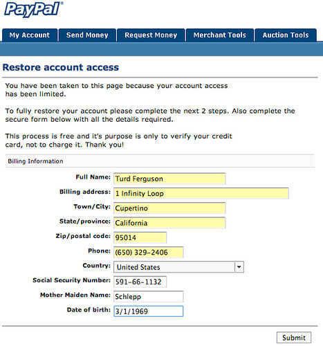 Can I create PayPal account with fake info? | Page 2