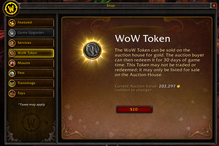 WoW Token Auctions are currently unavailable? - General Discussion - World of Warcraft Forums