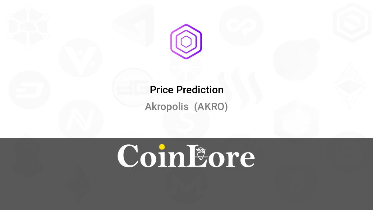 Akropolis Price Today - AKRO Price Chart & Market Cap | CoinCodex