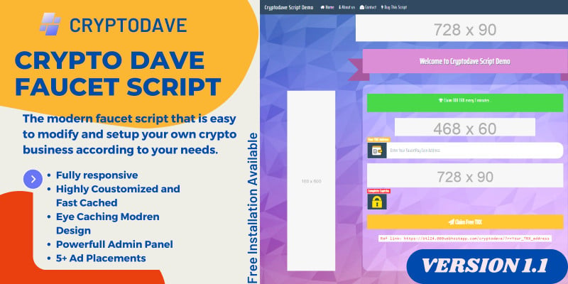 MegaFaucet v - Crypto Faucet Script - Scripts - DoniaWeB