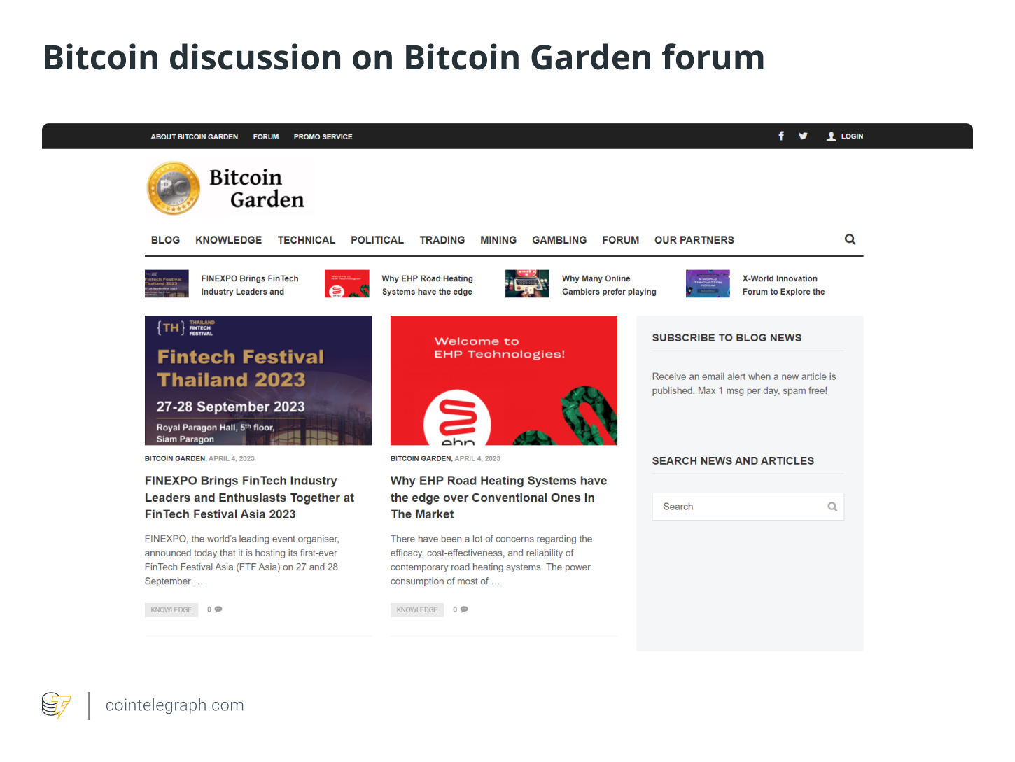 #1 NFT Crypto Forum - Index page