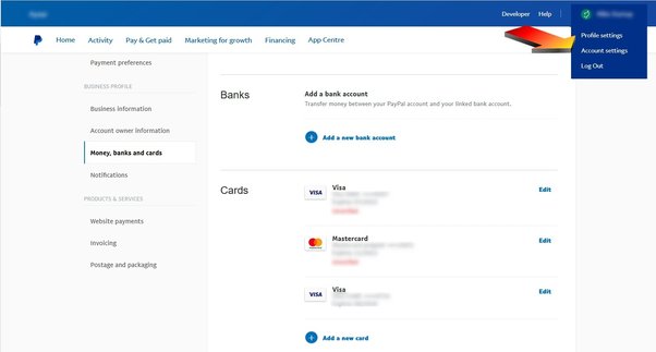 pay with checking account, or pay with credit card - PayPal Community