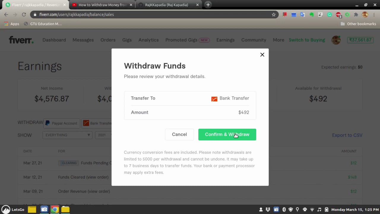 How to withdraw money from Fiverr using Payoneer ? - Amarindaz