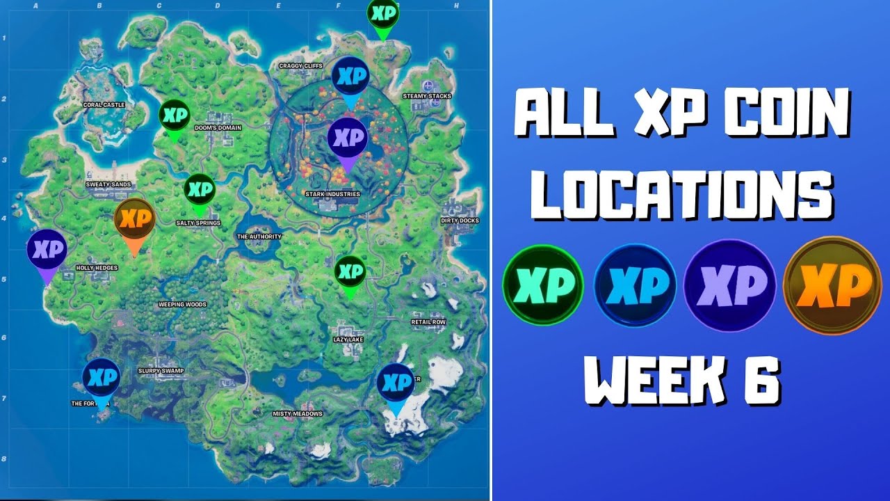 Fortnite Season 4 Week 6 XP Coin Locations - Gamer Journalist