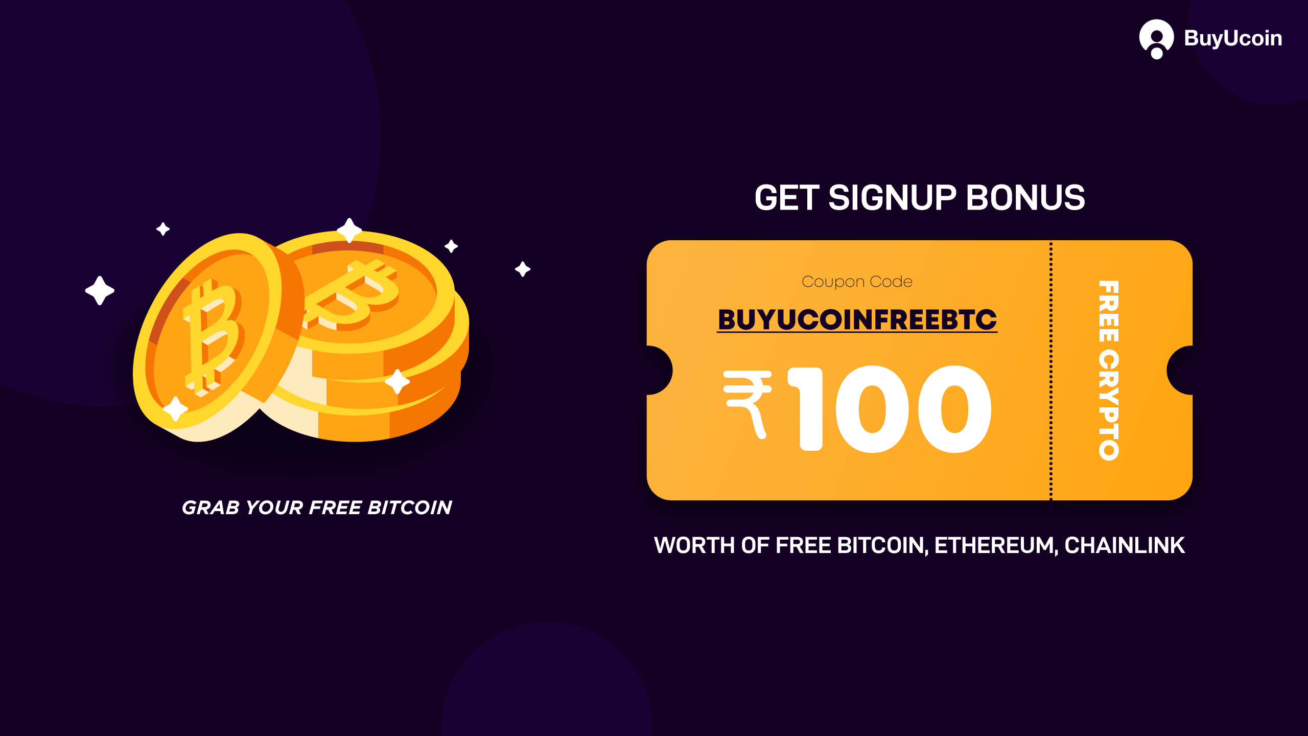 Buy Bitcoin for free