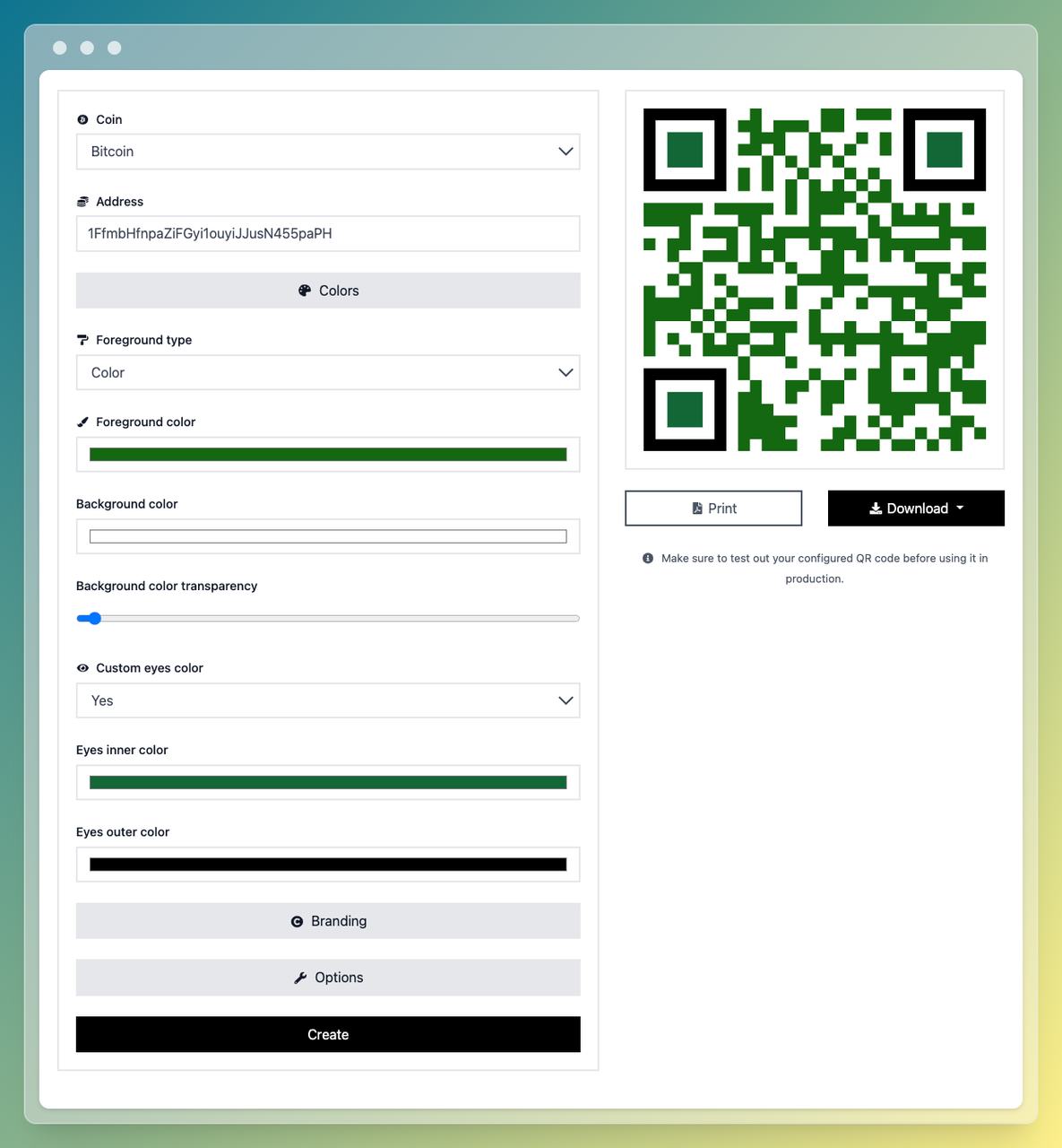 QR Code Generator for Bitcoin Wallet Address | BudgetCoinz