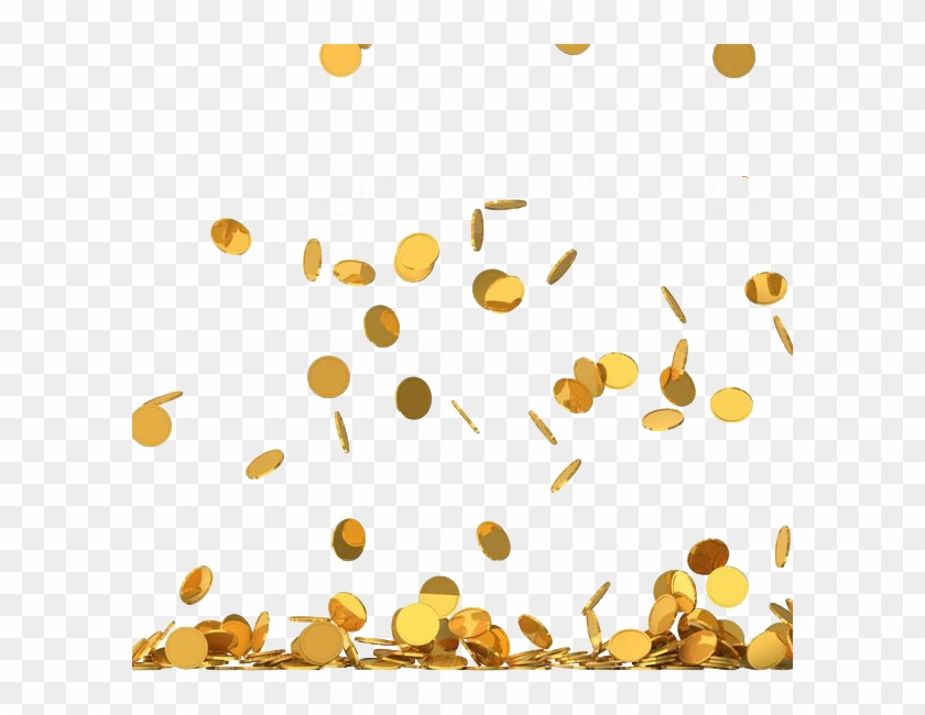 Explosion gold coin. Dollar coins golden rain. Game gambling prize mon By YummyBuum | TheHungryJPEG