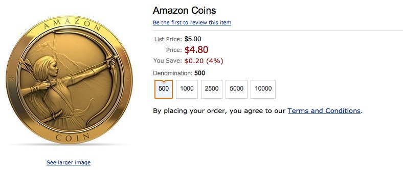 Buying Amazon Coins