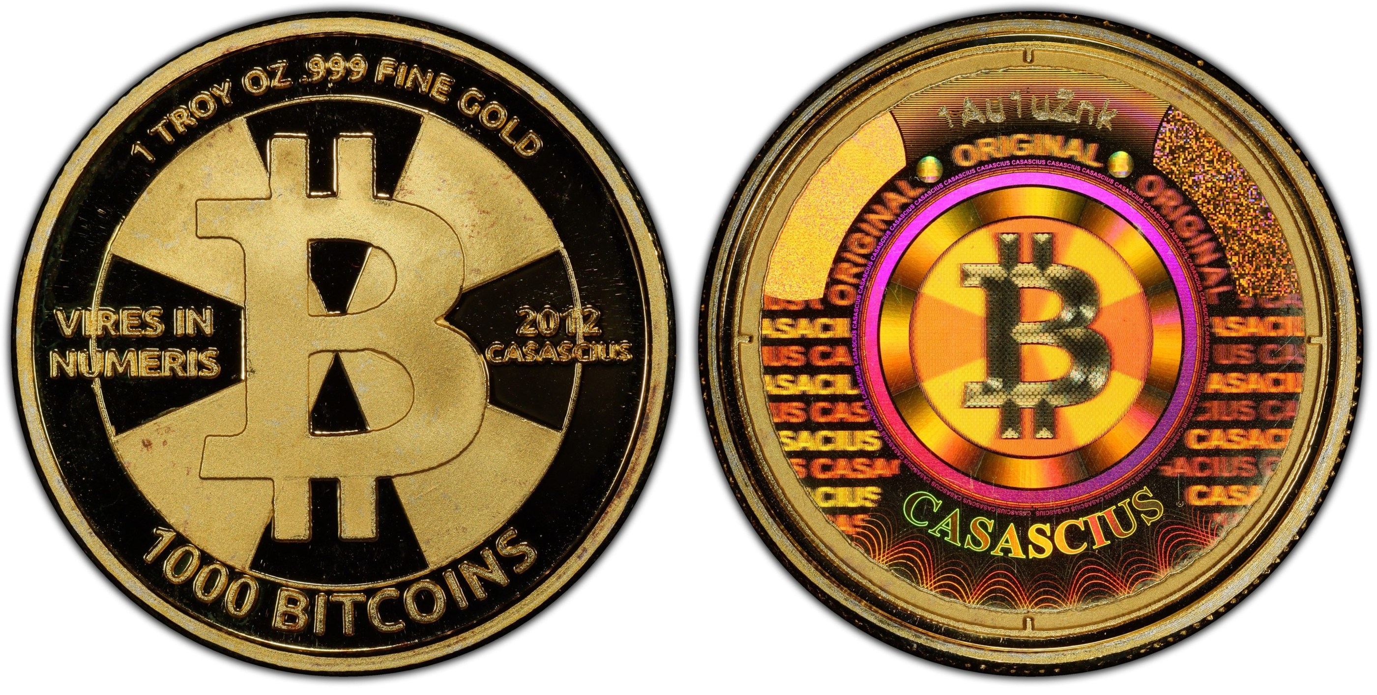 Compare prices of 1 oz Gold Bitcoin Round from online dealers