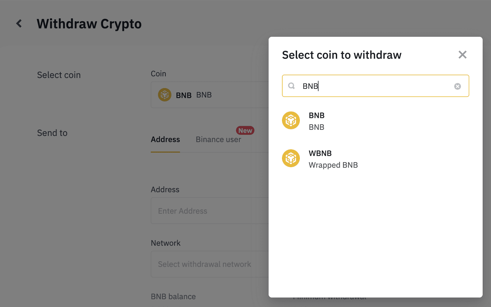 How to withdraw BNB from Binance to Trust Wallet - Peachfolio