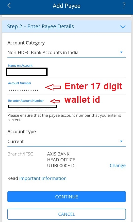 How to recharge FASTag to which Axis bank is linked?