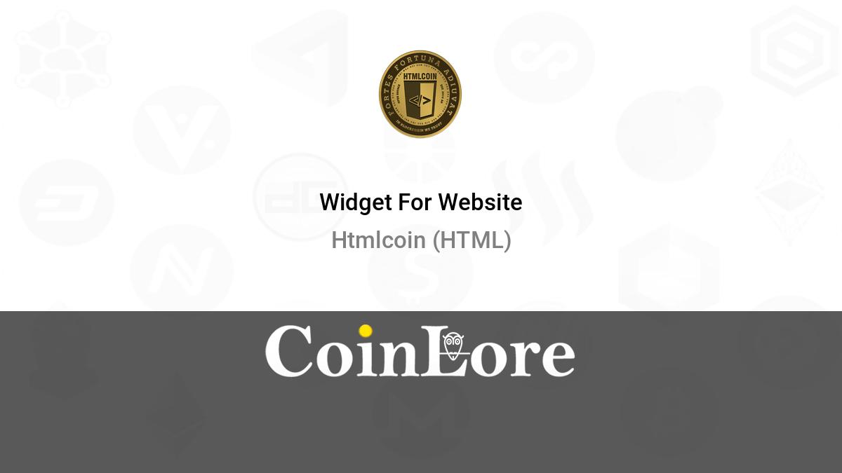 HTMLCOIN INR (HTML-INR) price, value, news & history – Yahoo Finance