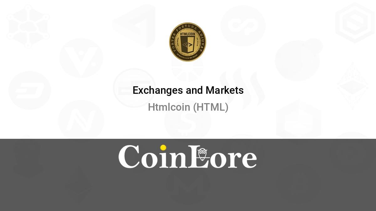 HTMLCOIN price today, HTML to USD live price, marketcap and chart | CoinMarketCap