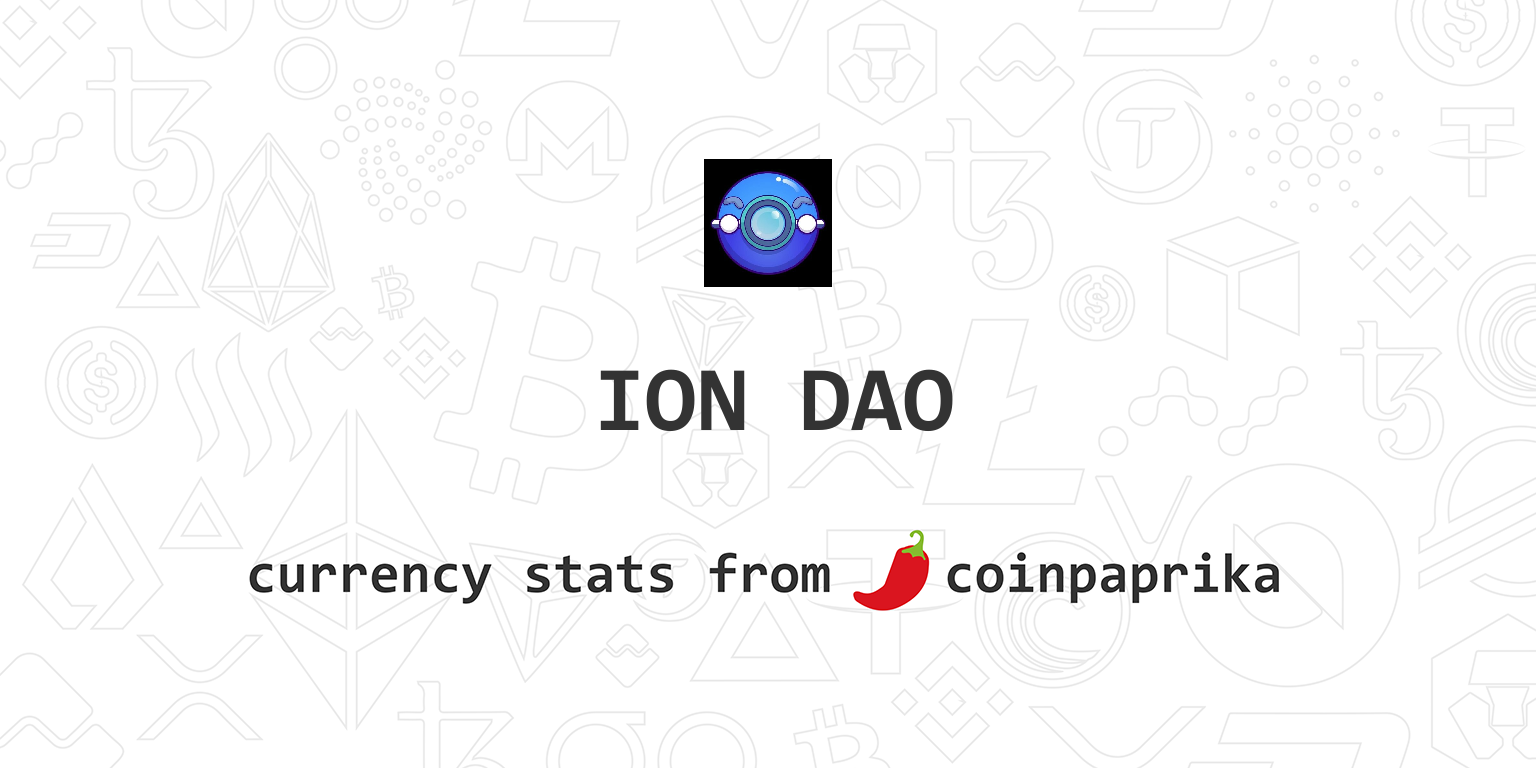 ION DAO Exchanges ION Markets | Buy & Sell & Trade | cryptolog.fun