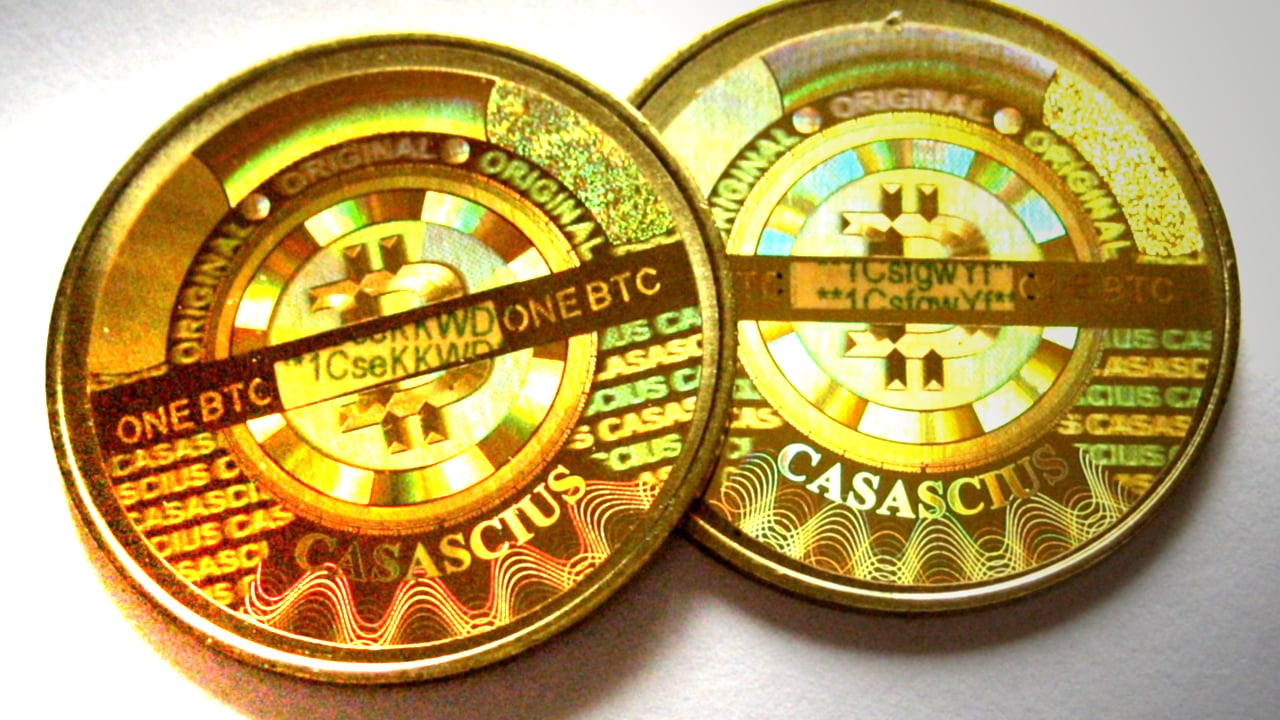 What is a physical bitcoin, and what is its worth?