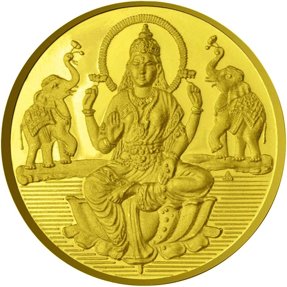 Lakshmi Gold Coin 4 Gram 22 Kt | South India Jewellery