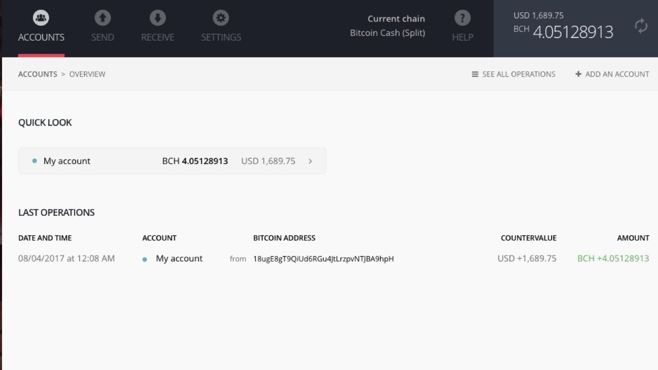 How to split BCH - Knowledge Base | Common questions and support | Guarda