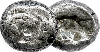 Coin Value: Ancient Greece (Lydia) Lion and Bull Stater BC to BC