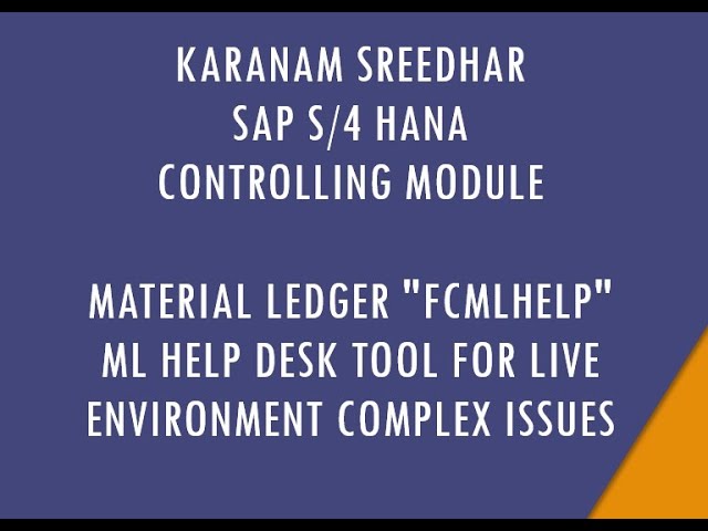 SAP S/4 HANA | Why is Material Ledger Mandatory? – Techlorean.