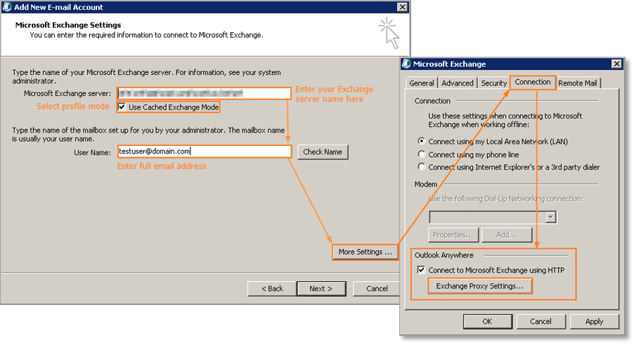 Setting Up Microsoft Exchange® in Outlook (Microsoft ) - IONOS Help