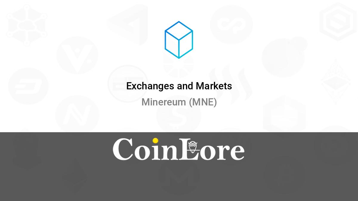 Minereum price now, Live MNE price, marketcap, chart, and info | CoinCarp