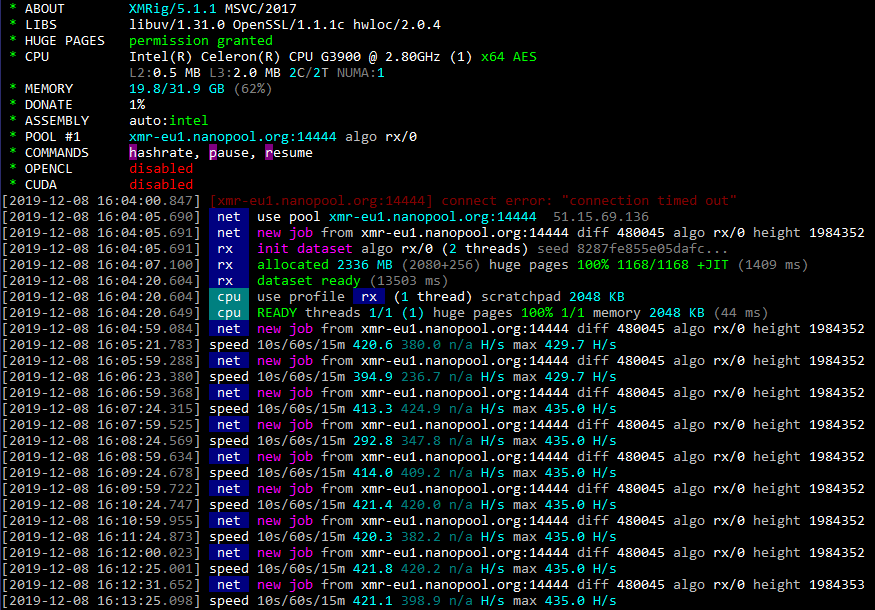 Monero XMR CPU miner - Microsoft Community