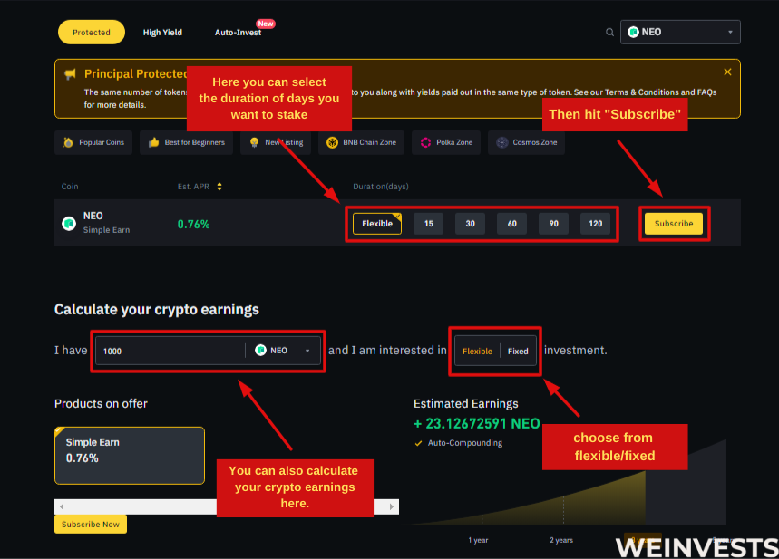 NEO (NEO) Staking Rewards Calculator