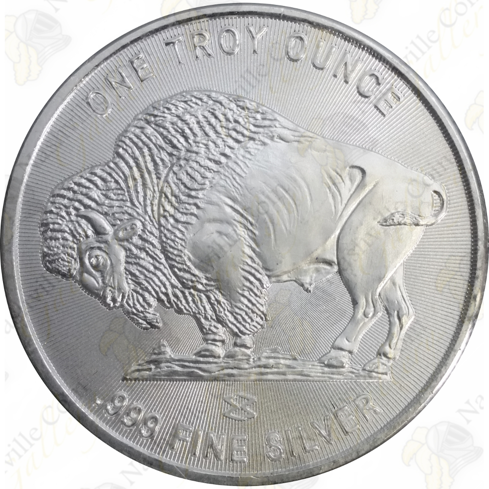 1 oz SilverTowne Buffalo Silver Bullion Rounds | KJC Bullion