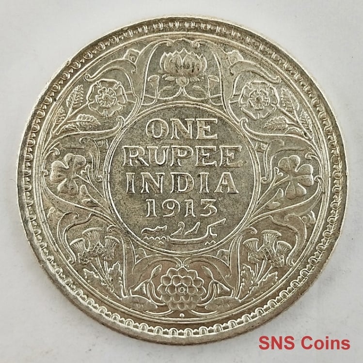 Buy British India King George V One Rupee Coin Calcutta Online | Mintage World