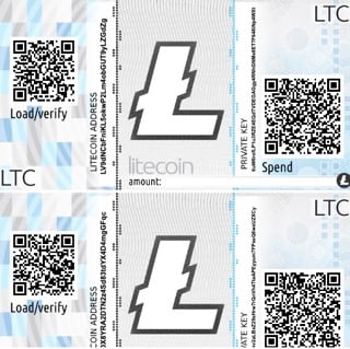 Litecoin Paper Wallet Generator: Offline with BIP38 and Tamper-Evident Hologram Stickers