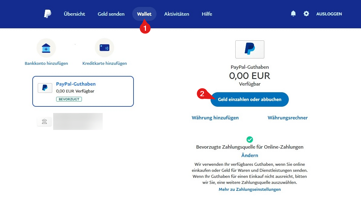 Einzahlungscode als Verwendungszweck, Übersehen! - PayPal Community