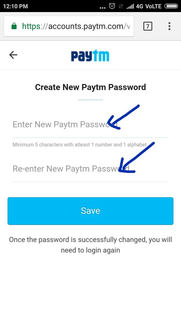 2 Ways to Change Paytm login Password