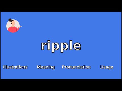 RIPPLE | meaning - Cambridge Learner's Dictionary