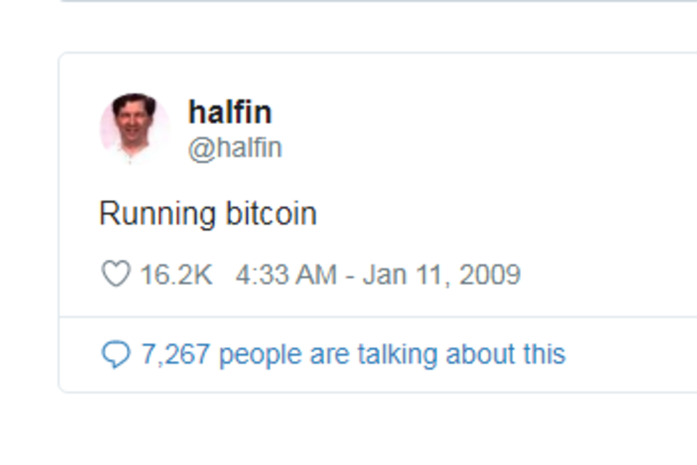 Hal Finney's Iconic 'Running Bitcoin' Tweet Turns 14