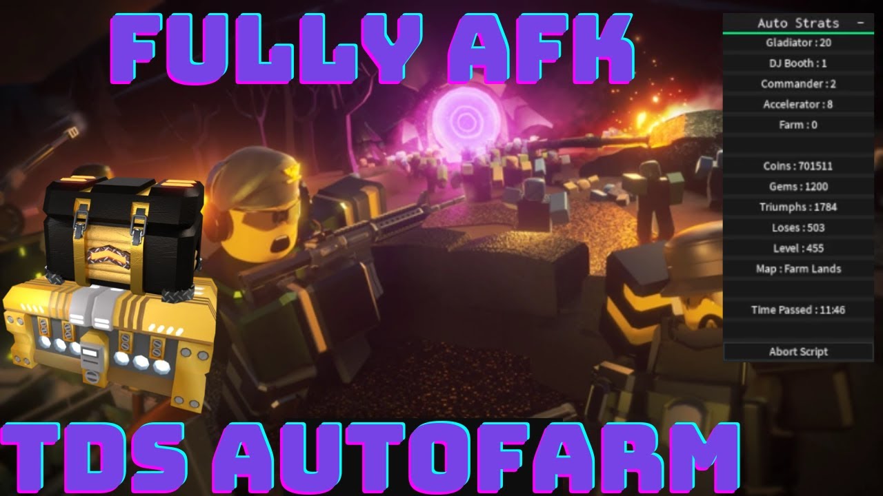 Tower Defense Simulator THE BEST AUTO FARM STRATS Script