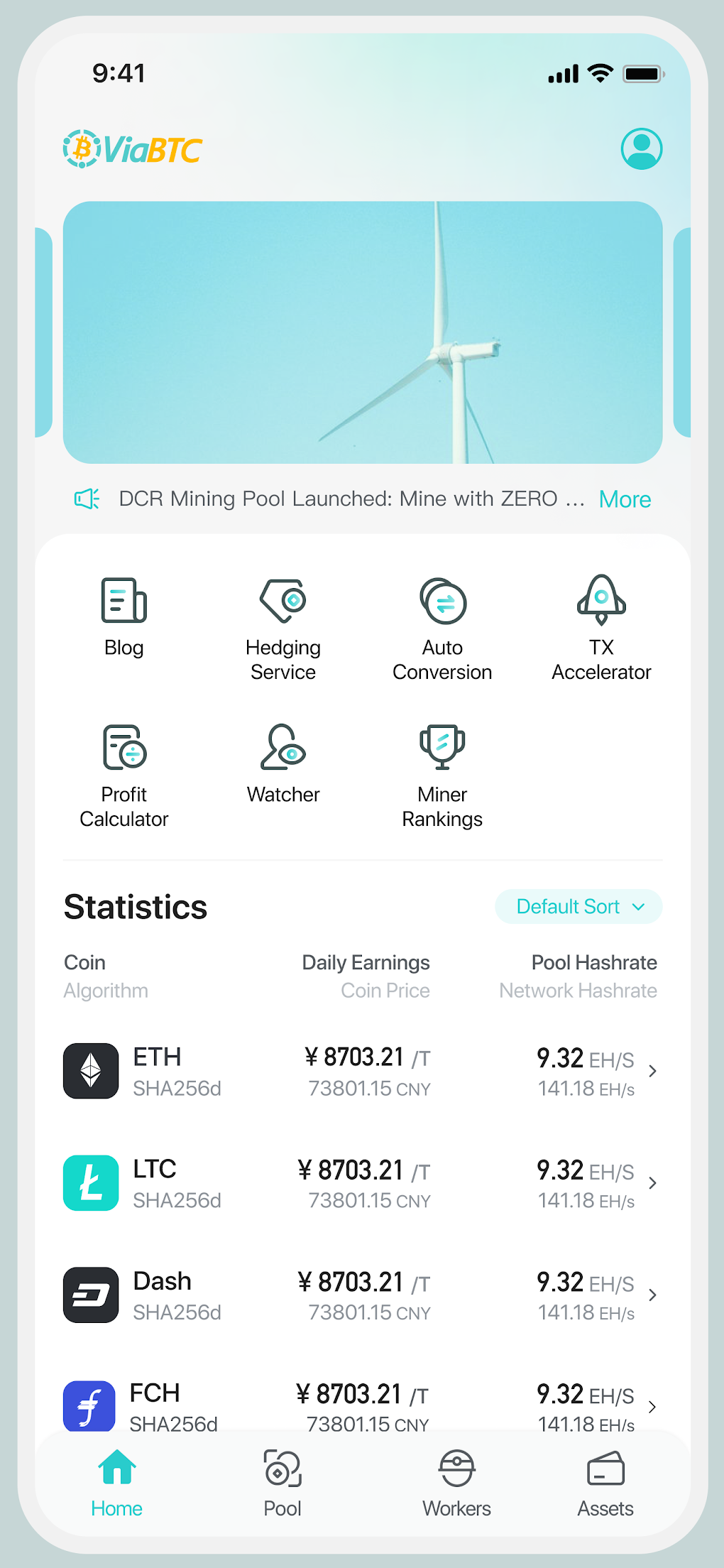 ViaBTC-Crypto Mining Pool APK - Download