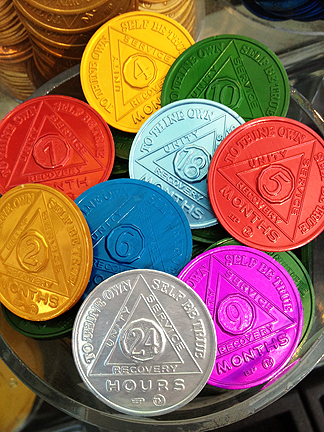 AA Chips and Sober Medallions | Sobriety Coin | Recovery Chips