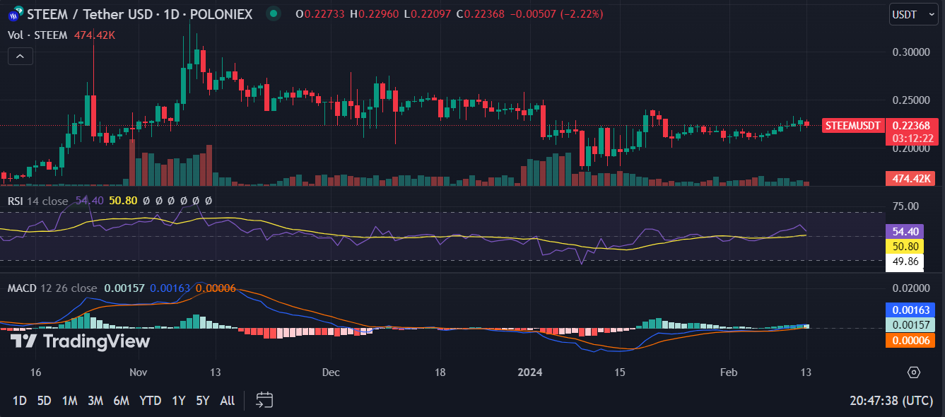 STEEM/USD Dynamics: Real-time Steem Conversion | Bitsgap