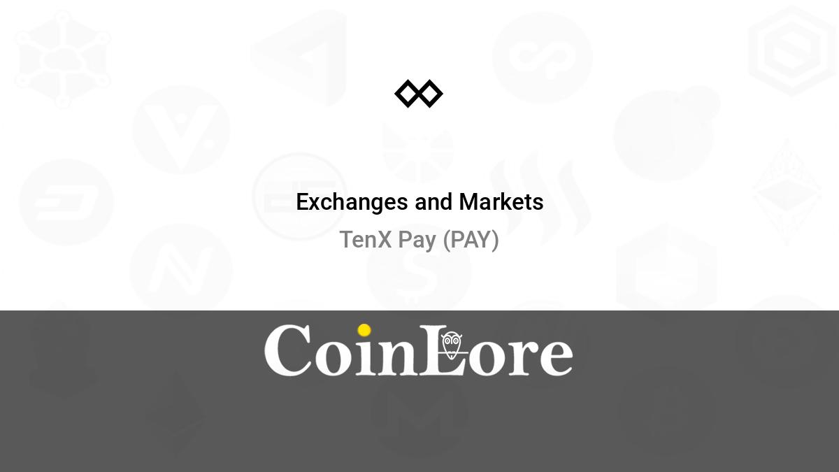 TenX Price Today - PAY Coin Price Chart & Crypto Market Cap