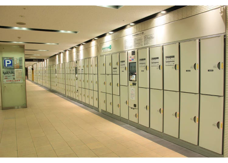 Lockers in Station in Japan | Japan Rail Pass