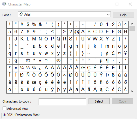 Unicode Table - Complete list of Unicode characters