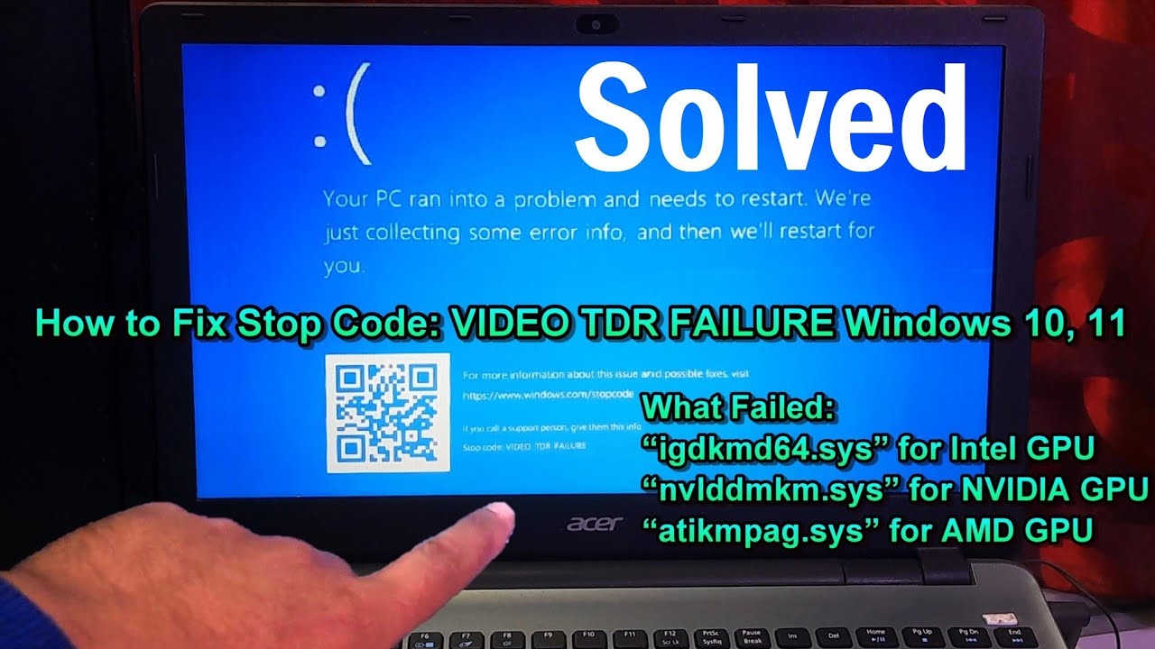 Question - Video TDR Failure when install NVIDIAs GPU drivers? | Tom's Hardware Forum