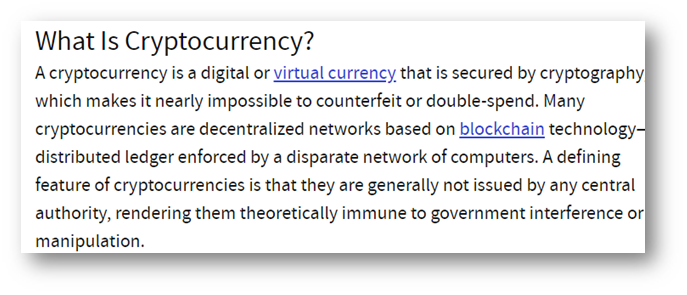 Cryptocurrency - Wikipedia