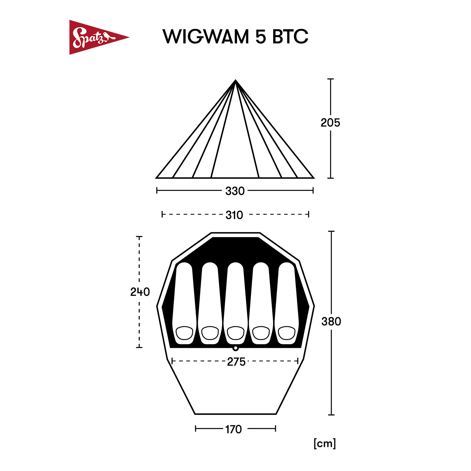 SPATZ Wigwam 5 BTC Tent