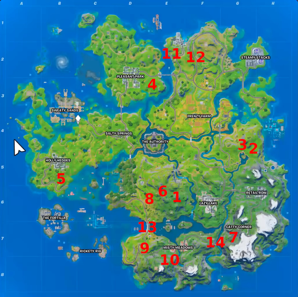 All Fortnite Season 3 Week 6 XP Coin Locations