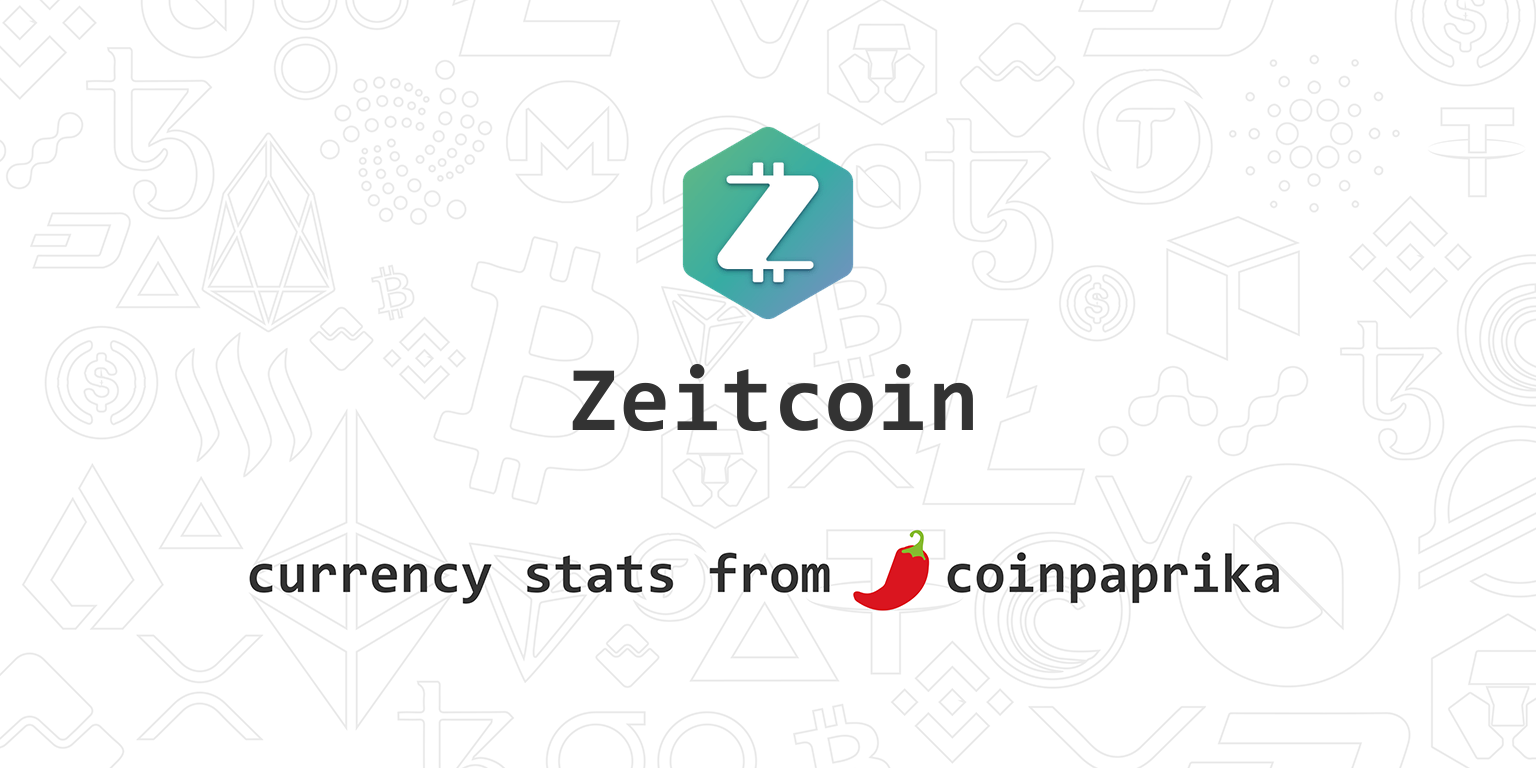 Zeitcoin (ZEIT) live coin price, charts, markets & liquidity